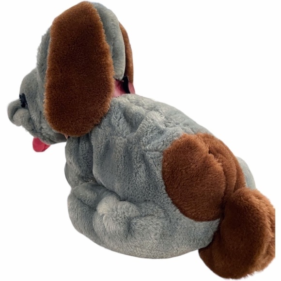 VINTAGE Animal Playthings Kennel Club Basset Hound Dog Plush Stuffed Animal 1986 - Picture 8 of 13